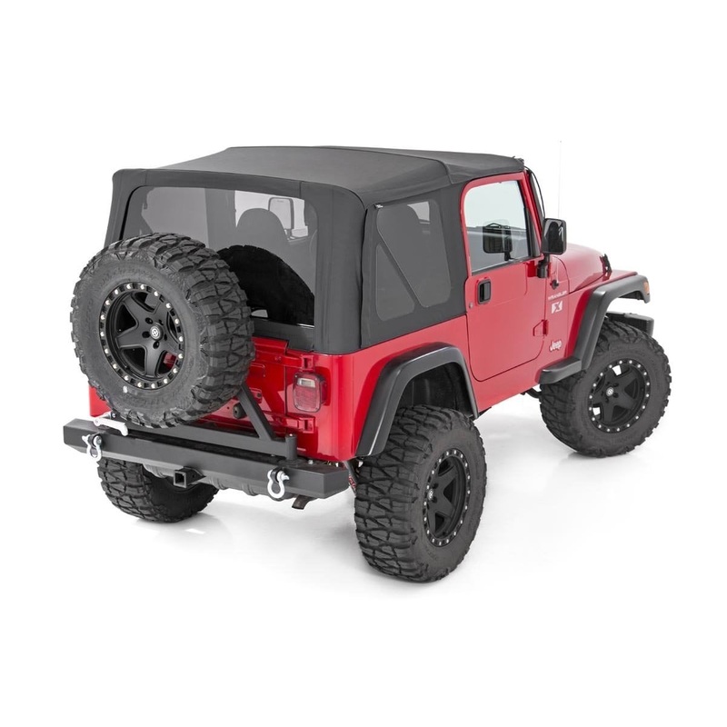 Soft Top | Replacement | Black | Full Doors | Jeep Wrangler TJ 4WD (97-06)