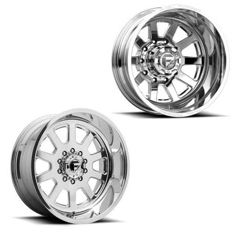 20x10 Fuel Forged FF09D FORD F-450/F-550 DODGE 4500/5500 DUALLY SUPER SINGLE Wheels 10 Lug Set of 6 (Fits UP to 12.50 tire)