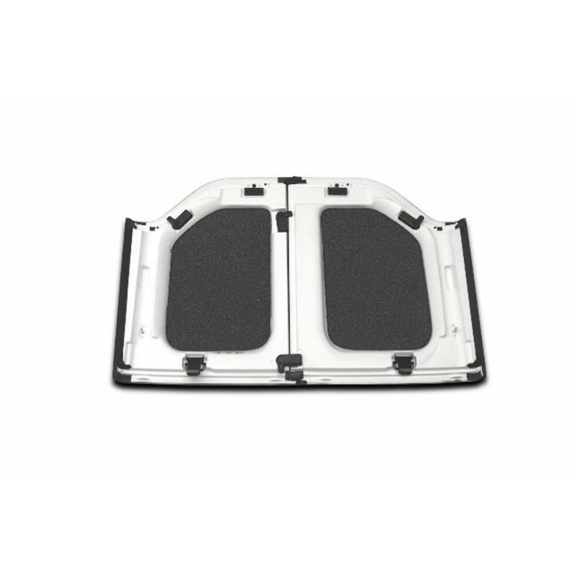 Bedrug - Jeep Headliner | 2011 - 2018 Jeep Wrangler UNLTD JK 4 Door, Custom cut, Grey - 4 pc. | HLJK114DRK