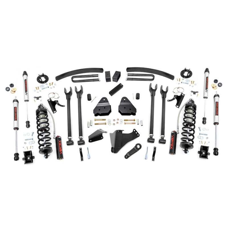 Rough Country 6 Inch Lift Kit Gas 4 Link OVLD C/O V2 Fits Ford F-350 4WD 2005-2007