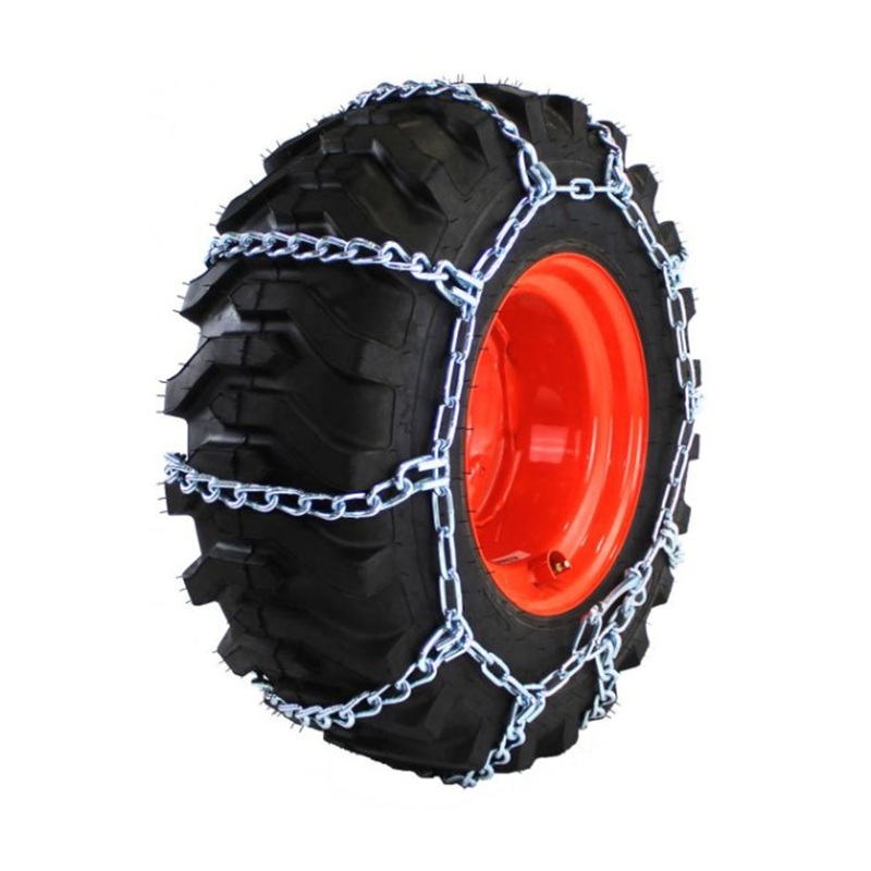 10x16.5 Skidder Skidsteer Round Twist Link 4 Link Spacing - 1 Pair