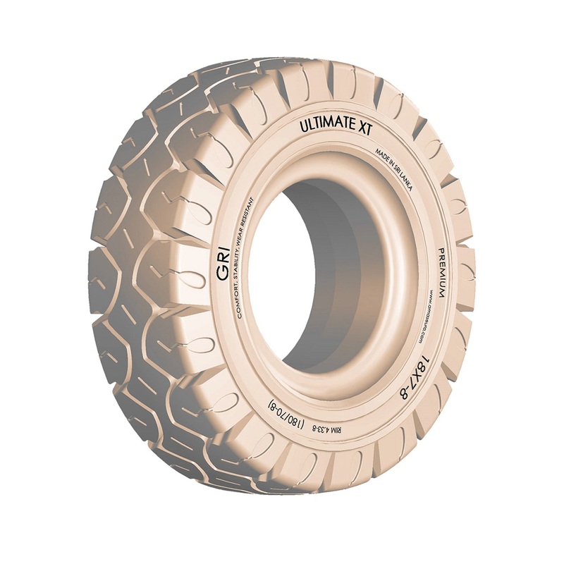 140/55-9 4" GRI ULTIMATE XT, Standard, Non-Marking, Solid, White
