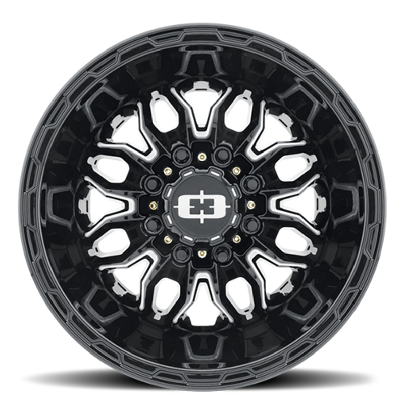 17x6.5 Vision Satin Black Rear 8x6.5 1994-2018 Ram 3500 DRW