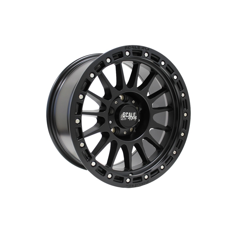 SCALE4X4 S01 Matte Black 17" Wheels - 17x8.5 / +0 / 6x139.7
