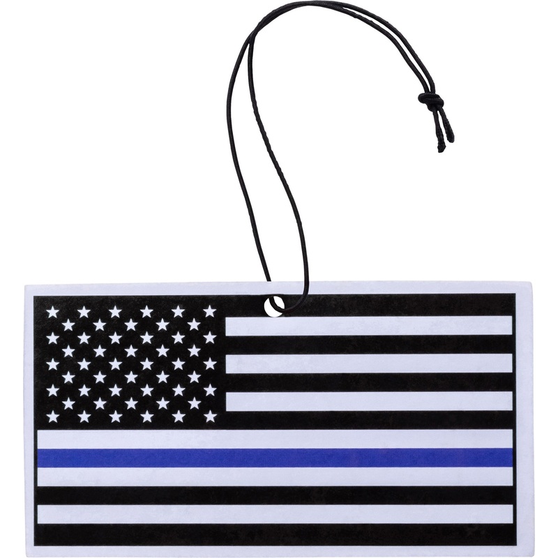 Blue Line American Flag Air Freshener NEW CAR Scent