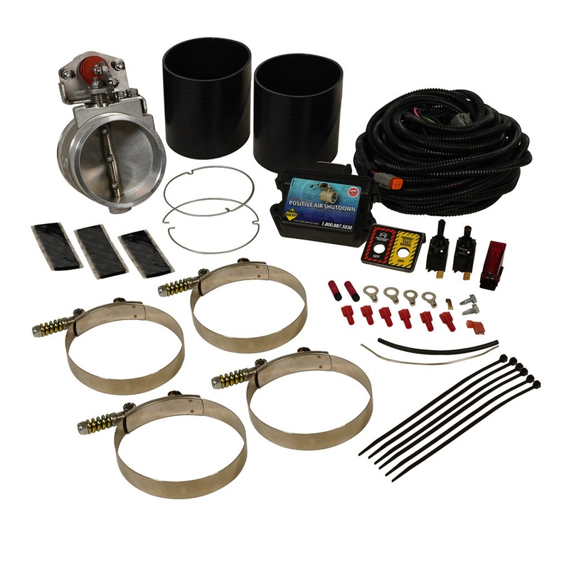 Positive Air Shut-Off w/Test Function - Universal 4.0in c/w Electronics