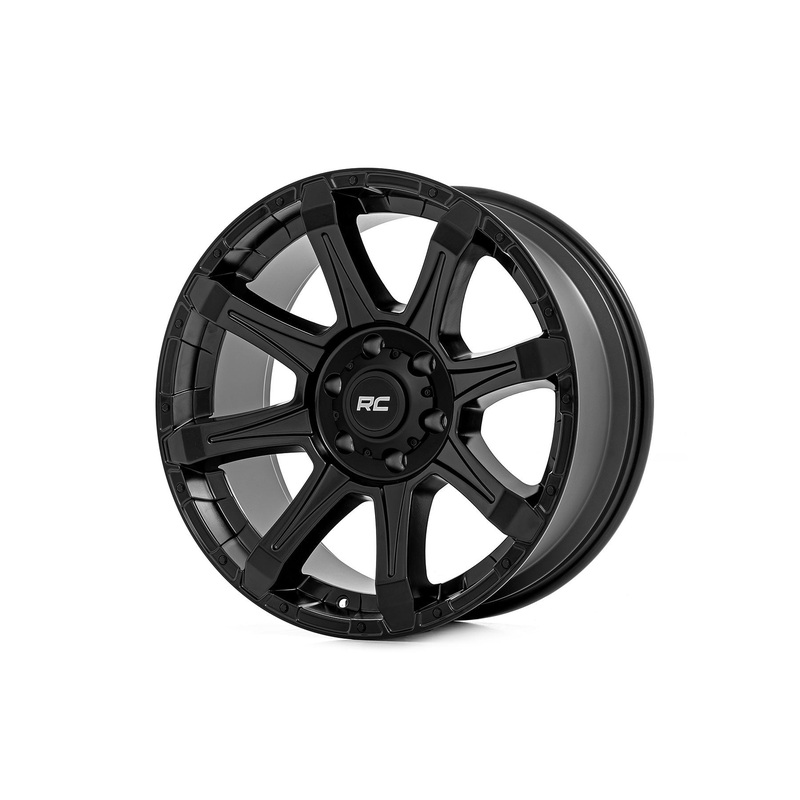 Rough Country 81 Series Wheel | One-Piece | Semi Gloss Black | 20x9 | 5x5.5 | 0mm