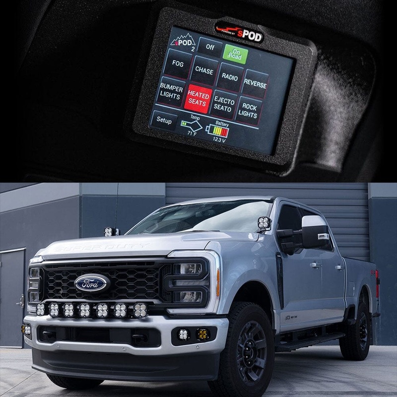SPOD 2023-2024 Ford Super Duty F-250 / F-350 Touchscreen BantamX Power Management Vehicle Kit