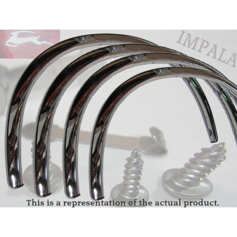 Stainless Steel Fender Trim 4Pc For 2014-2020 Chevrolet Impala