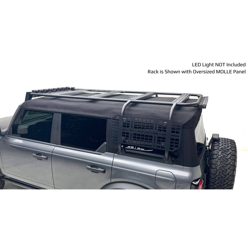 ZROADZ Z845491 Black Mild Steel Roof Rack Fits 2021-2023 Ford Bronco