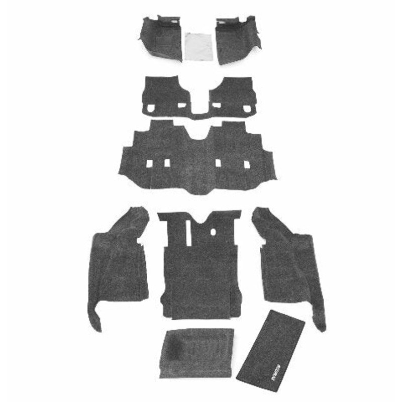 BedRug Jeep Combo Kit - BedRug CBRJK112 Compatible with + JK 2 Dr (Includes Front and Cargo Kit) 2011