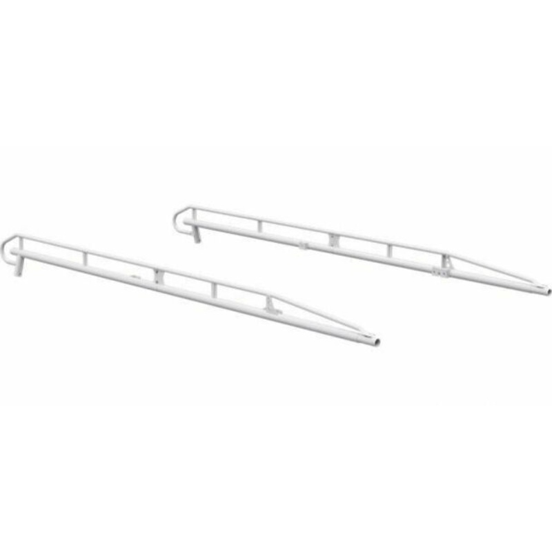 Kargo Master Pro Ii Series Steel Ladder Rack Side Rail White