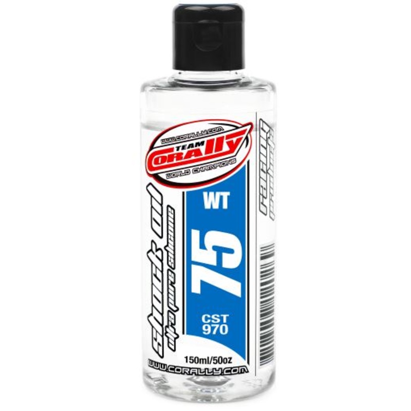 Team Corally Ultra Pure Silicone Shock Oil - 75 WT - 150ml