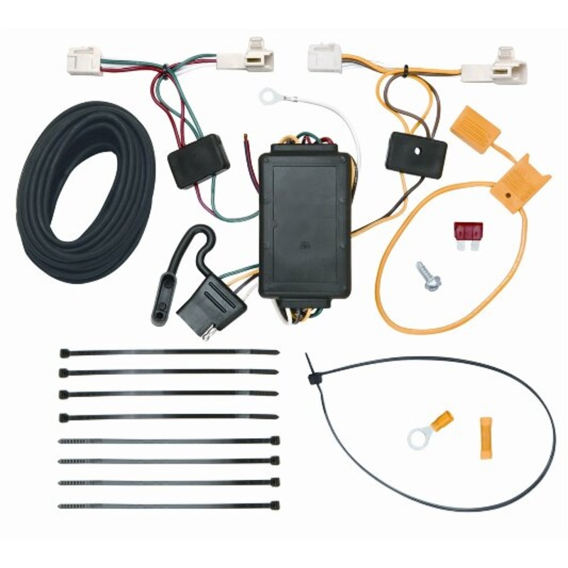 TEKONSHA T-One T-Connector Harness, 4-Way Flat, Compatible with Select Mitsubishi Outlander : Toyota Avalon, Camry, Camry Hybrid, Venza,Black