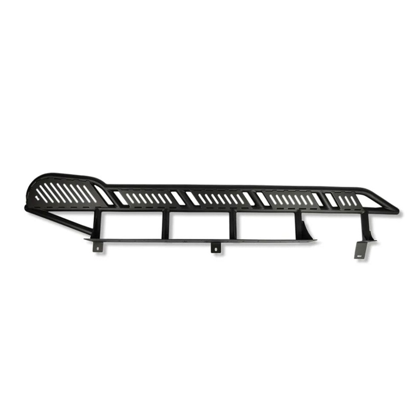 WESTCOTT DESIGNS 2005-2023 Toyota Tacoma 4WD Long Bed 20 Degree Angle Rock Sliders - Black Powder Coated Finish
