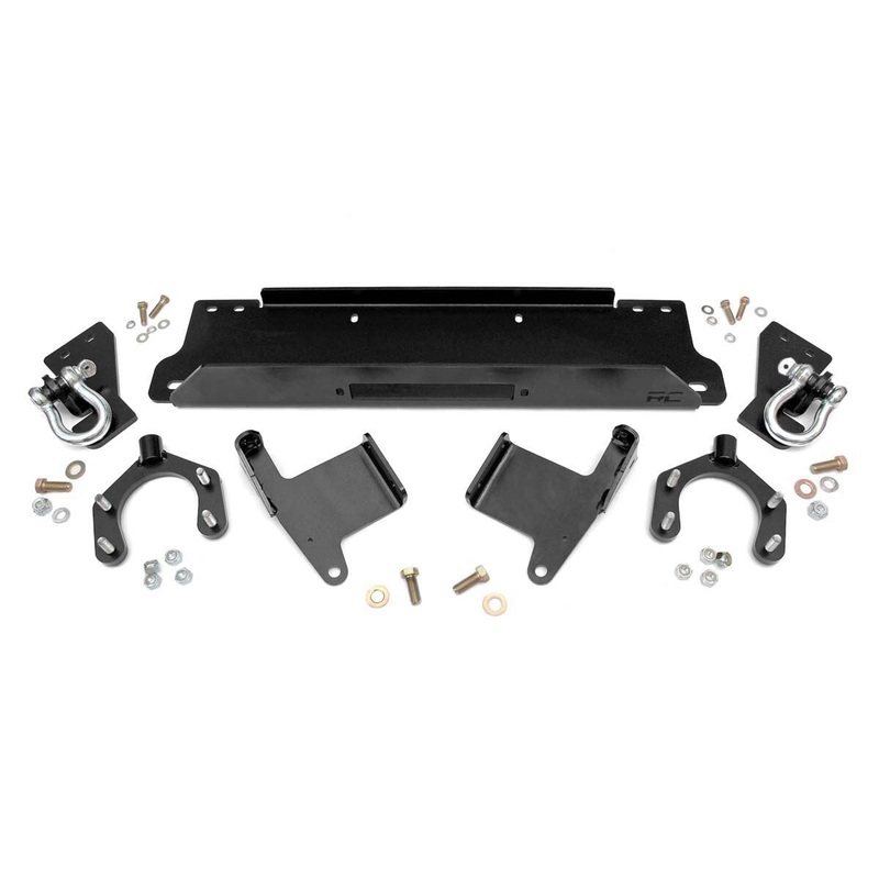Winch Mount Plate | Factory Bmpr | D-Rings | Jeep Wrangler JK/Wrangler Unlimited (07-18)