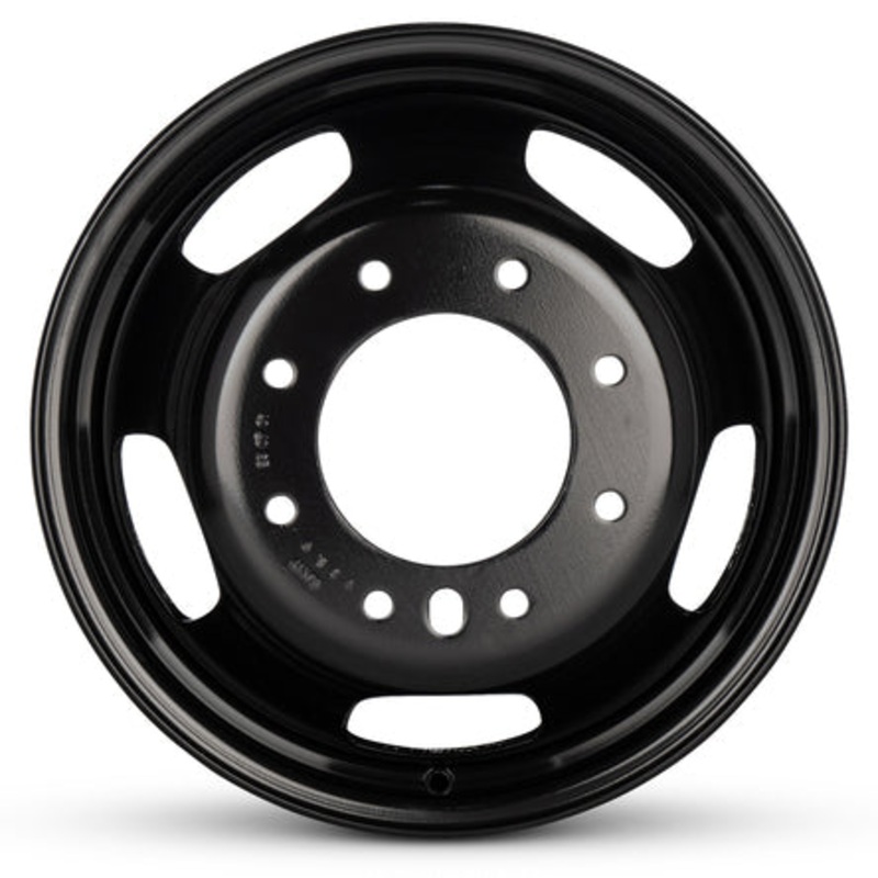 17x6 Road Roady RRW-02703 Black 05-UP FORD 19-UP DODGE DUALLY Steel Wheels 8x200 Set of 6 (Fits Stock Tire Sizing)