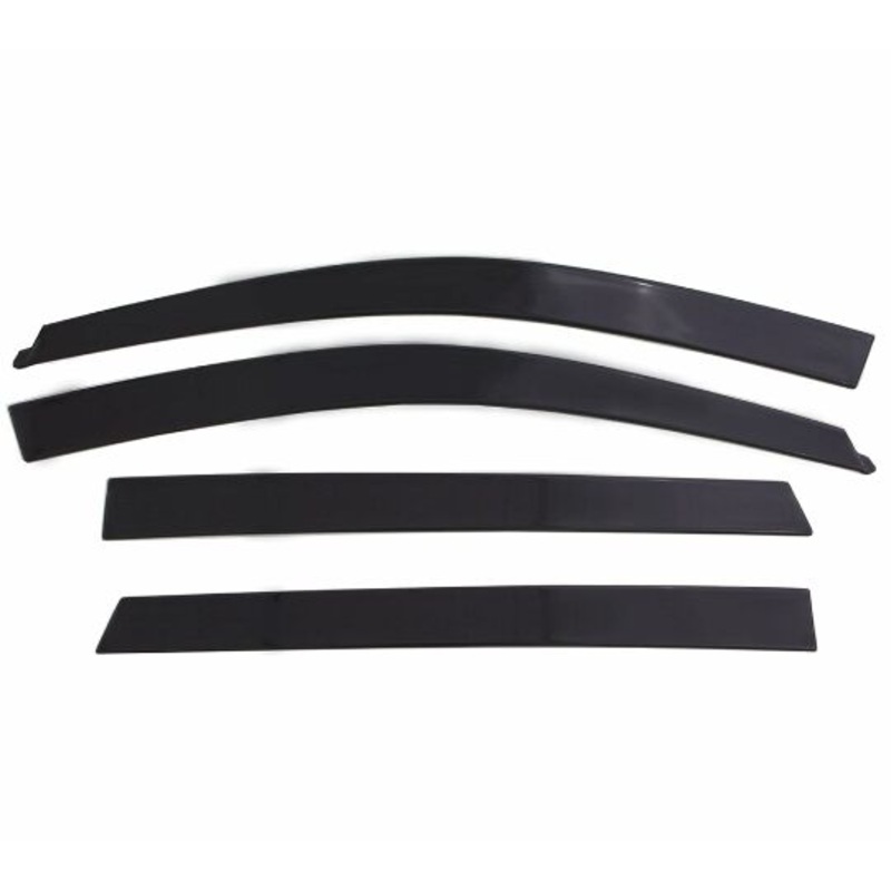 Auto Ventshade [AVS] Low Profile Rain Guards Compatible with Dodge Ram 1500, (19-24 Classic Body Only)  Ram 2500/3500 Crew/Mega Cabs | Window Vent Visors, 4 pcs. - Dark Smoke | 994004 2010-2025