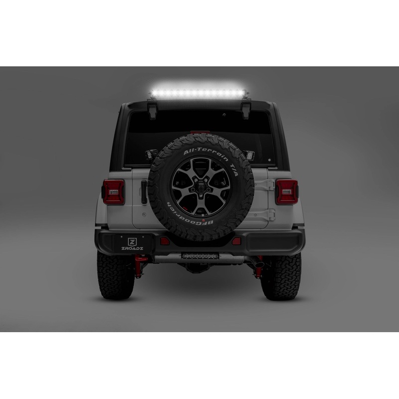 ZROADZ Z394931-KIT Black Stainless Steel Rear Window LED Kit Fits 2018-2023 Jeep Wrangler JL Wrangler JLU