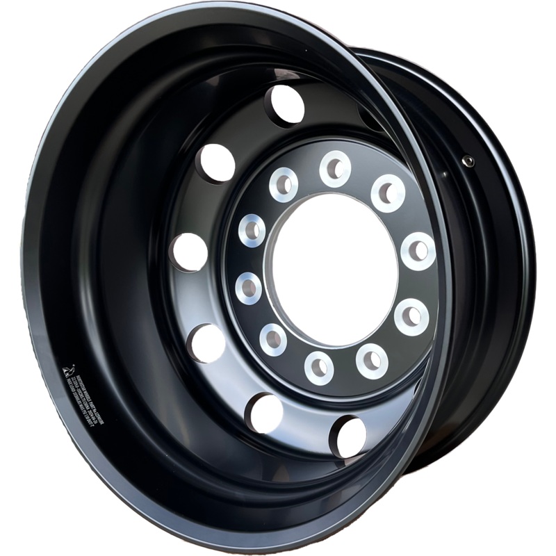 22.5x9.00 Northstar 10x285mm Black Hub Pilot Rear