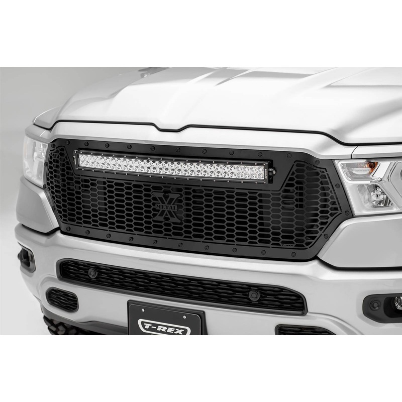 T-REX Grilles 7314651-BR Black Mild Steel Laser Cut Pattern Grille Fits 2019-2023 Ram 1500 Laramie 1500 Lone Star 1500 Big Horn 1500 Tradesman