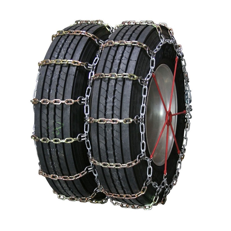 10.00-22 Quality Chain Truck Dual Triple 7mm Square Link Alloy (Non-Cam) - 1 Pair