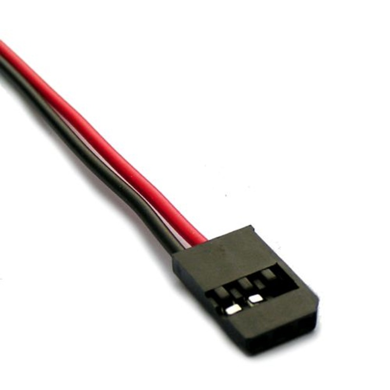 EMS Futaba H/D 2-Wire Male Pigtail 22 AWG