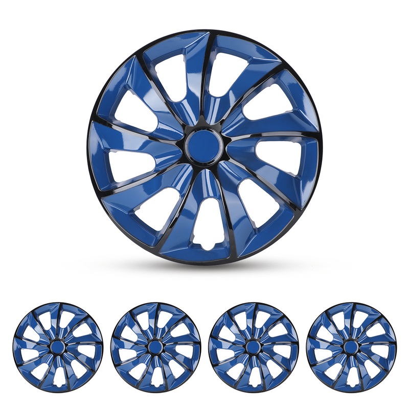 WINJET 17 inch Hubcaps Wheel Covers 5084 - Blue & Black