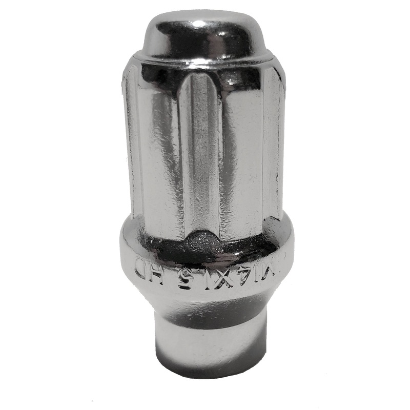 Closed End 14x1.5 6 Spline ET Truck Lug Nut Locks Bulge
