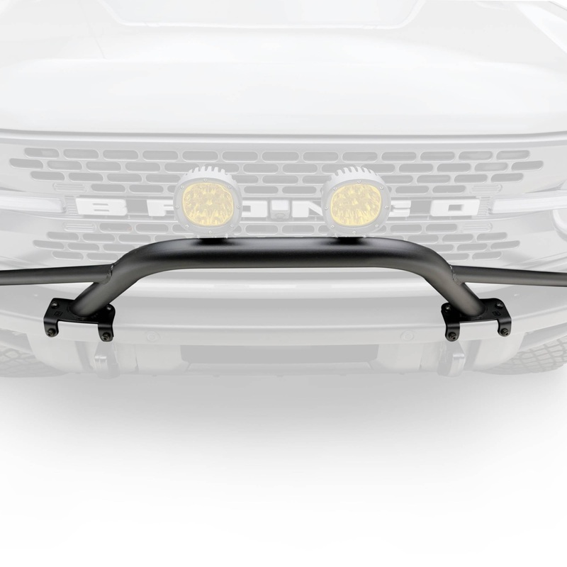 ZROADZ Z325451 Black Mild Steel Front Bumper Top (Large Hoop) LED Bracket Fits 2021-2023 Ford Bronco