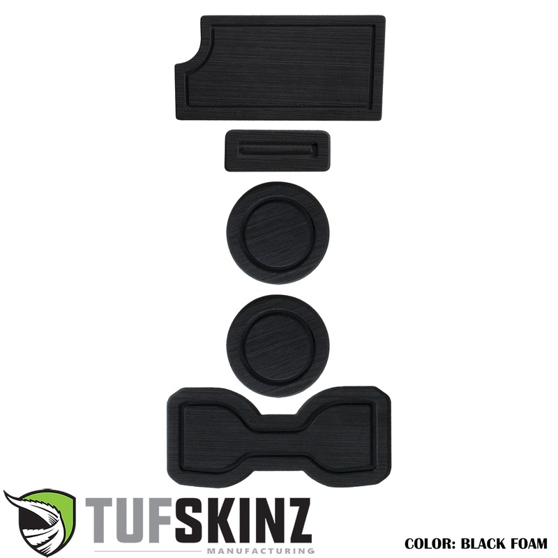 Tufskinz FOAM Cup Holder Inserts(Include QI Insert/Manual) Inserts for  Tacoma (2016-2023)