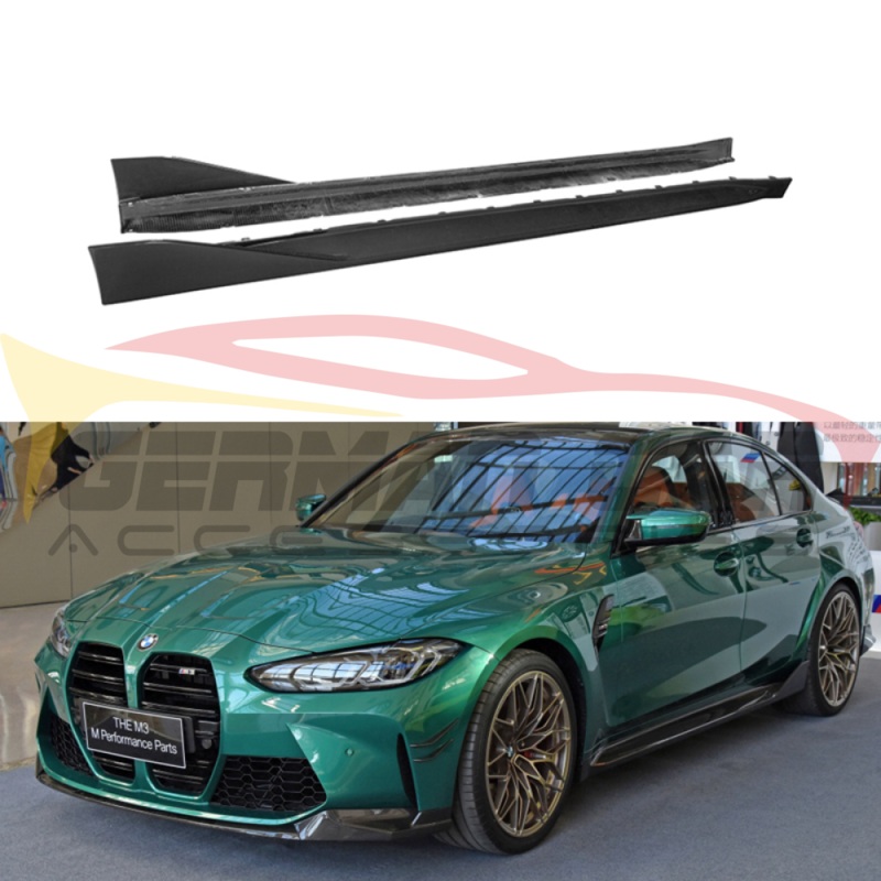 2021+ BMW M3/M4 Carbon Fiber M Performance Style Side Skirts | G80/G82/G83