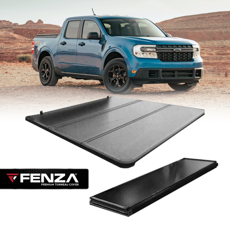 Premium Hard Tri-Fold Tonneau Cover  Compatible with Ford Maverick 2022+ Double Cab | Fenza USA