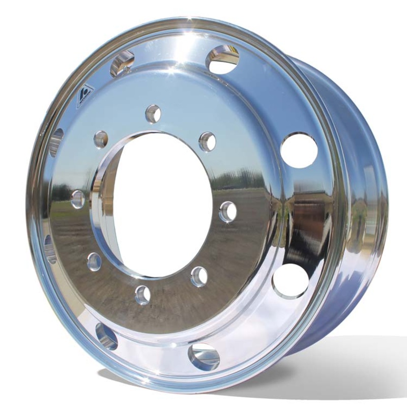 22.5X8.25 Accuride 8X275mm Hub Pilot High Polish Both Sides