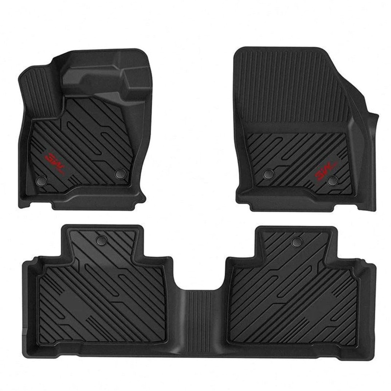 3WLINERS 2020-2023 Ford Ranger Crew Cab TPE Material & All-Weather Protection Custom Floor Mats