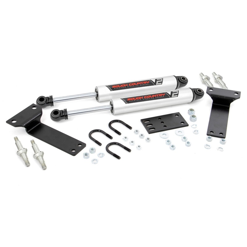 Rough Country V2 Steering Stabilizer Dual 2-8 Inch Lift Fits Ford F-350 4WD 1999-2004