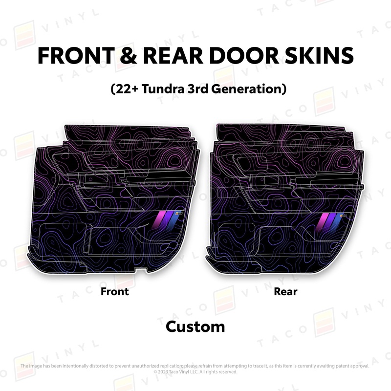 Taco Vinyl Door Skins for Tundra (2022-2025)