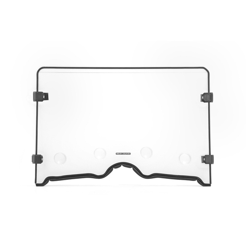 Vented Full Windshield | Scratch Resistant | Yamaha Rhino