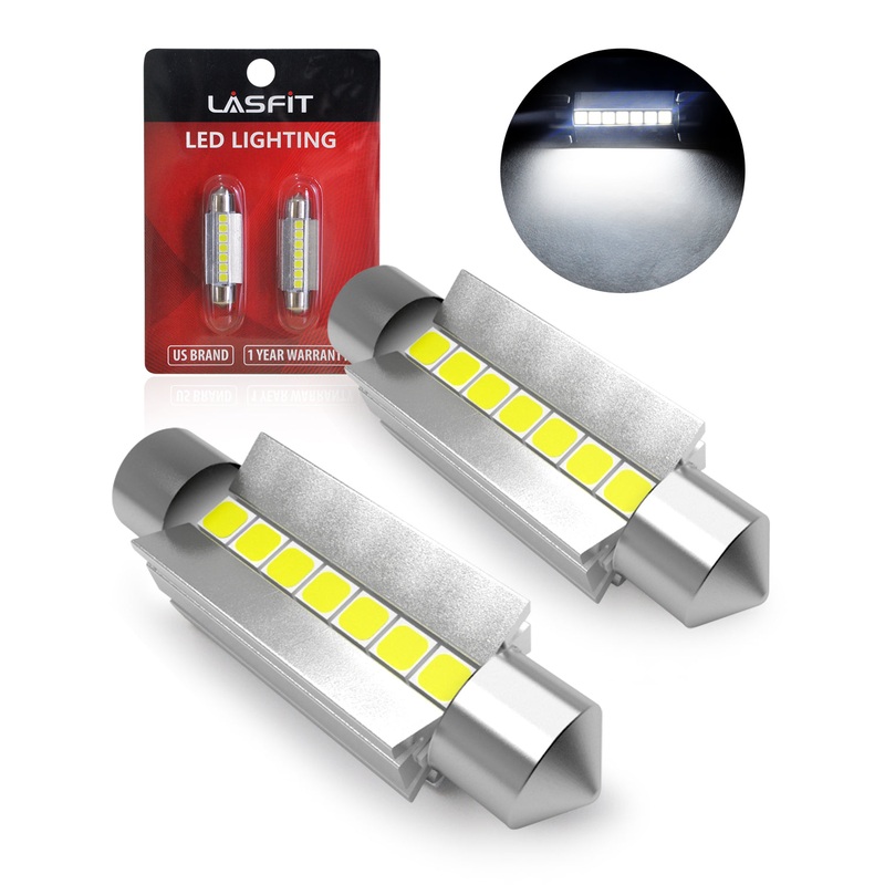 42MM 211-2 578 212-2 LED Dome Map Trunk License Plate Light Bulb, 2 Bulbs
