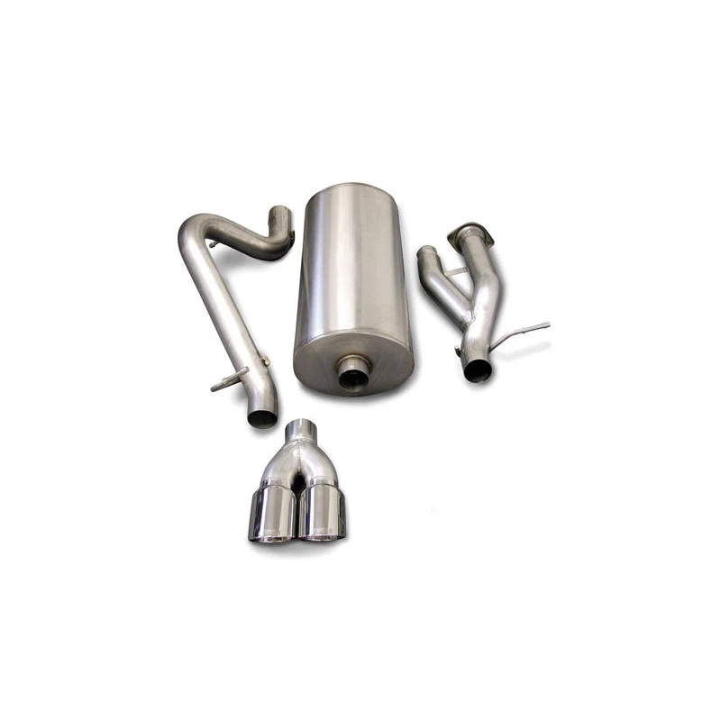 Corsa Performance - Sport / 3.0 in Cat-Back 4.0 in Twin Tips | 2003-2006 Hummer H2 6.0L V8