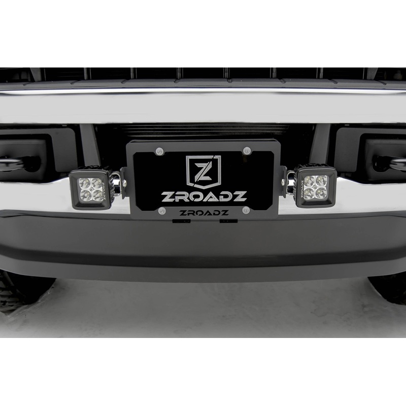 ZROADZ Z310005 Black Mild Steel  License Plate Frame LED Bracket