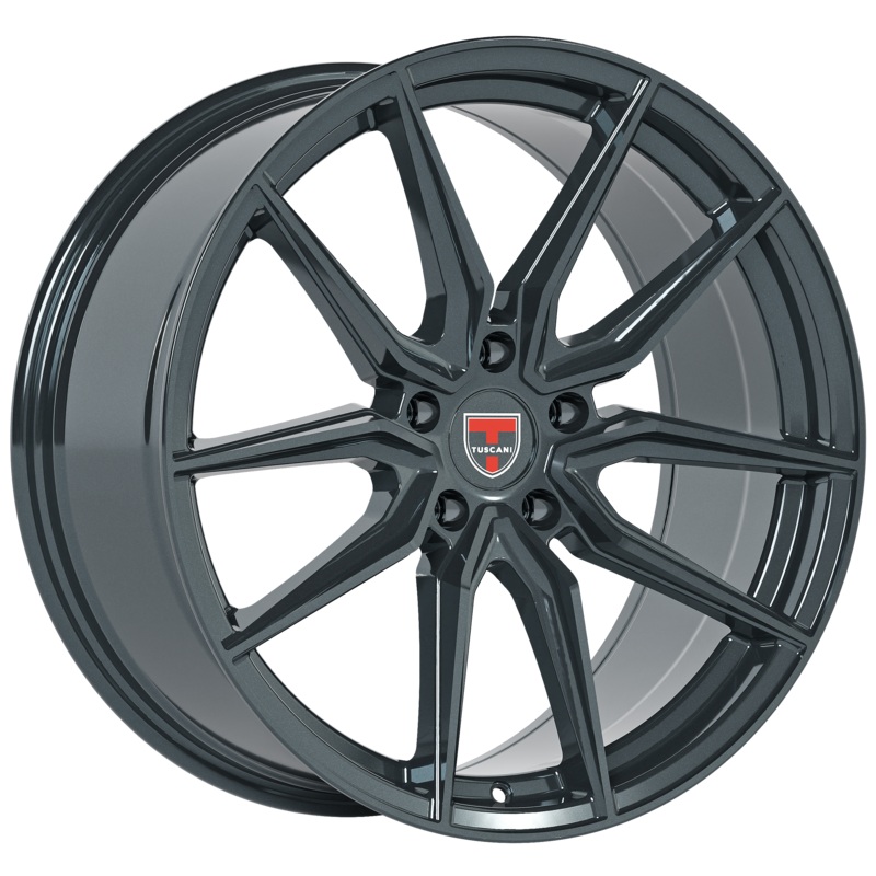 Tuscani 20X9 Wheels 202G 5X114.3 PCD 35mm Offset Gun Metal Rims