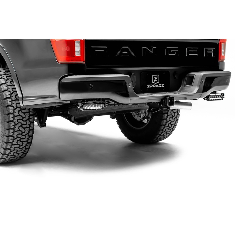 ZROADZ Z385881 Black Mild Steel Rear Bumper LED Bracket Fits 2019-2023 Ford Ranger