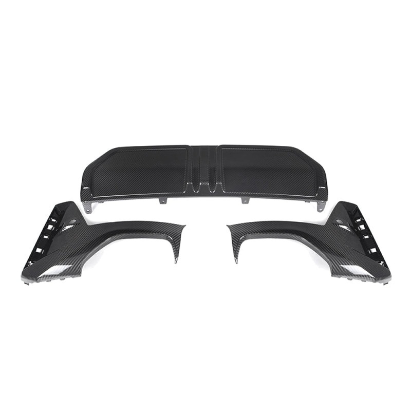 2023+ BMW 3-Series Carbon Fiber Euro M Performance Style 3 Piece Rear Diffuser | G20 LCI