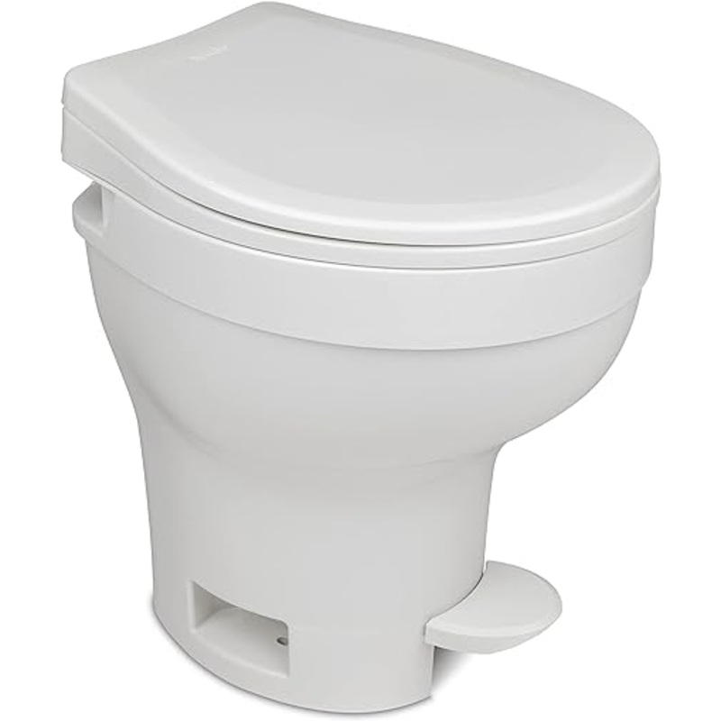 Aqua-Magic VI RV Toilet Foot Pedal Flush / High Profile / White - Thetford 31835