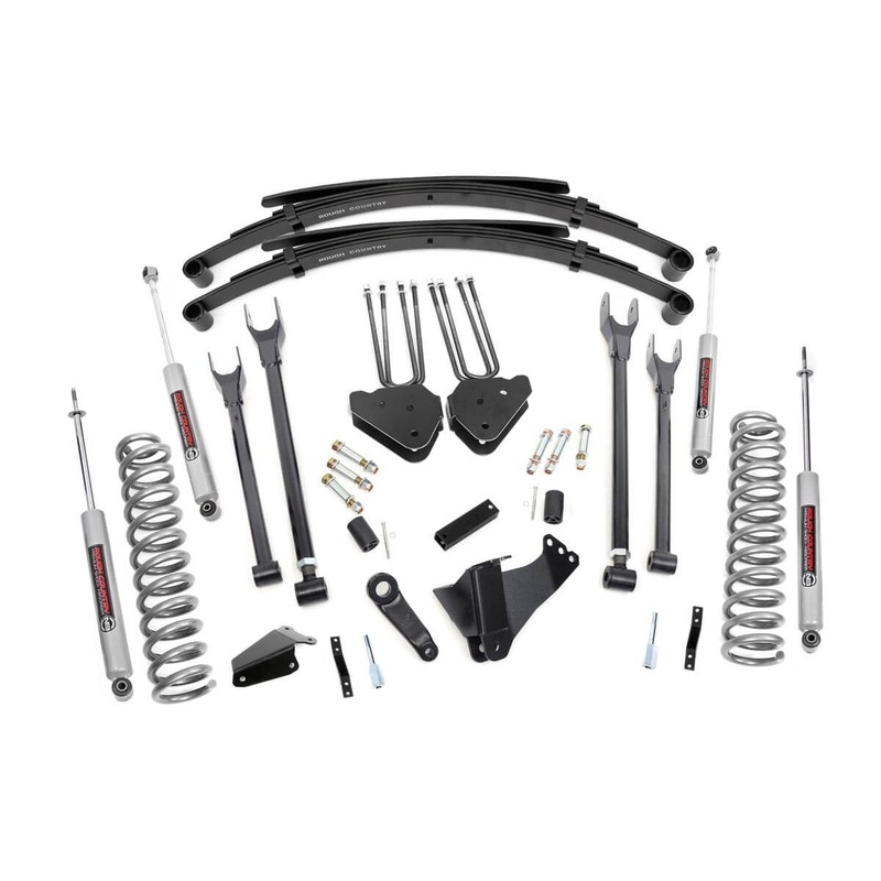 Rough Country 6 Inch Lift Kit Diesel 4 Link RR Spring Fits Ford F-350 4WD 2005-2007