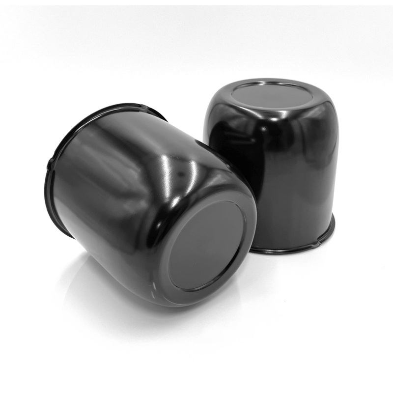 TYK Industries Black Push Through Center Cap for Auto, Truck or Trailer Wheels
