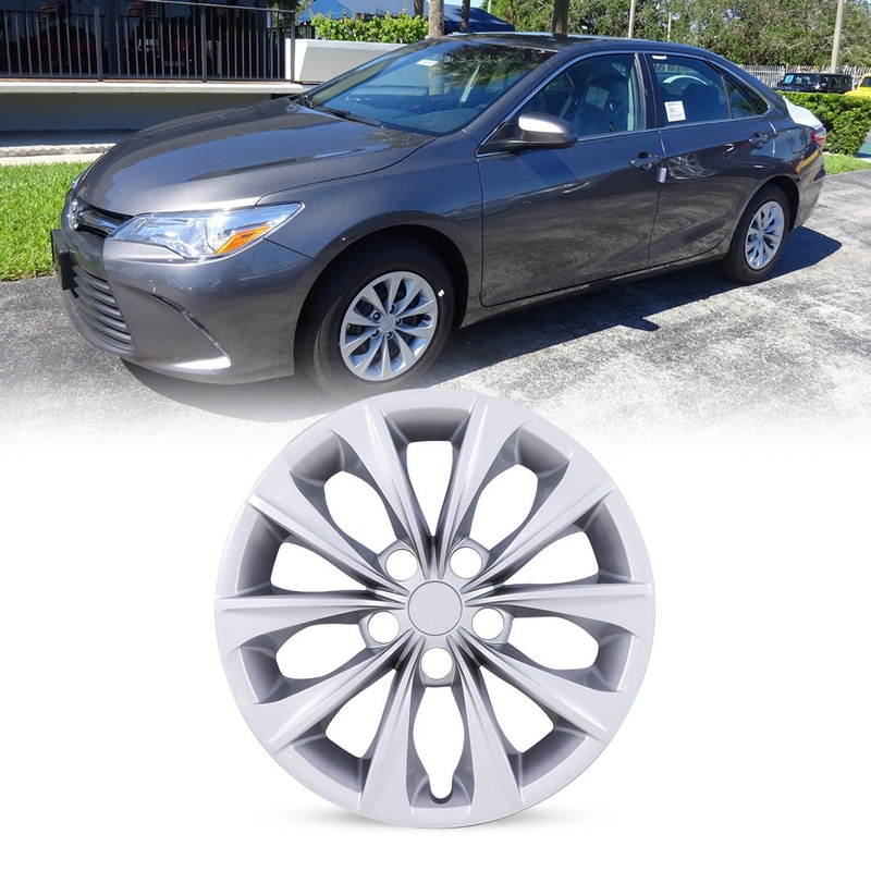WINJET 16' Hubcaps Wheel Rims Cover for 2015-2017 TOYOTA CAMRY (1pc) - Sliver
