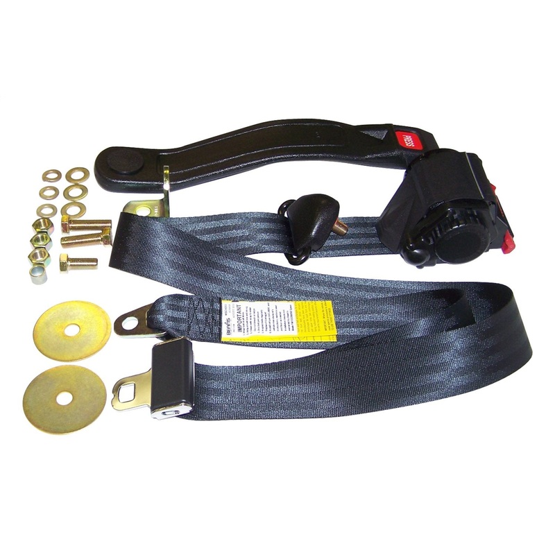 Crown Automotive BELT3B Seat Belt Set Fits 82-95 CJ5 CJ7 Scrambler Wrangler (YJ)