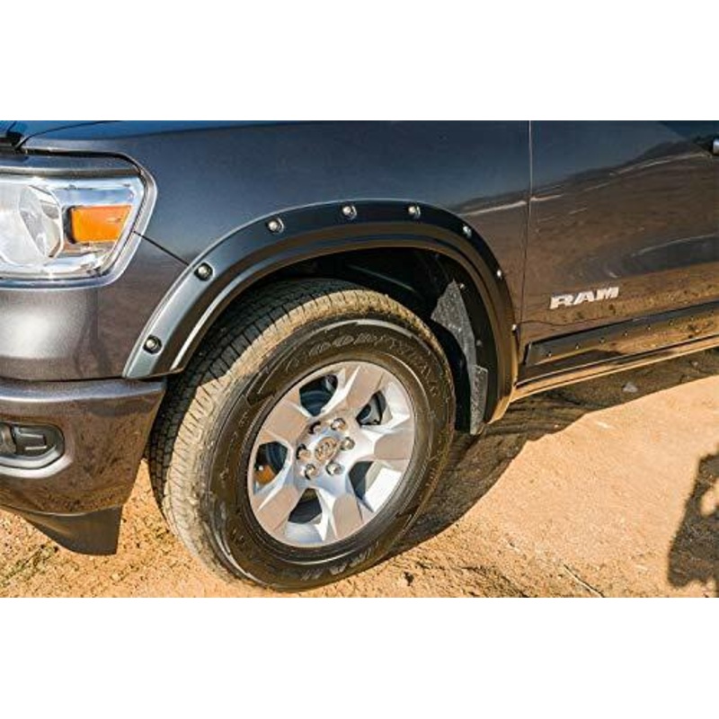 EGR 792954 Bolt-on Look Fender Flare Full Set Truck Accessory, Matte Black Finish, Compatible with Select Dodge Ram Models